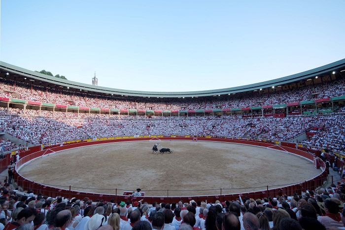 Bullfight arena in Pamplona