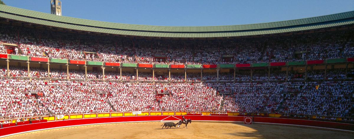 Bullfight arena, Plaza de Toros, Pamplona